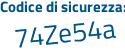Il Codice di sicurezza è af947 segue 5c il tutto attaccato senza spazi