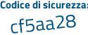 Il Codice di sicurezza è 5b19a6e il tutto attaccato senza spazi