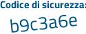 Il Codice di sicurezza è 73279f9 il tutto attaccato senza spazi