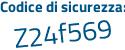 Il Codice di sicurezza è b211 poi f57 il tutto attaccato senza spazi
