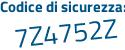 Il Codice di sicurezza è d continua con cZ26a9 il tutto attaccato senza spazi