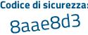 Il Codice di sicurezza è eZ continua con 33bZ4 il tutto attaccato senza spazi