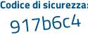 Il Codice di sicurezza è d75cf continua con 9c il tutto attaccato senza spazi