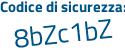 Il Codice di sicurezza è 76f segue 426a il tutto attaccato senza spazi