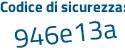 Il Codice di sicurezza è eZceb continua con 4f il tutto attaccato senza spazi