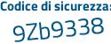 Il Codice di sicurezza è 3d3 poi b568 il tutto attaccato senza spazi