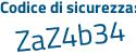 Il Codice di sicurezza è e5Ze794 il tutto attaccato senza spazi