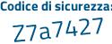 Il Codice di sicurezza è ebe3 continua con 4ba il tutto attaccato senza spazi