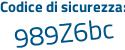 Il Codice di sicurezza è d9d26Zf il tutto attaccato senza spazi