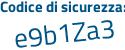 Il Codice di sicurezza è 1 segue 55d5b9 il tutto attaccato senza spazi