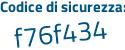 Il Codice di sicurezza è 3b3 continua con 53ZZ il tutto attaccato senza spazi