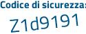 Il Codice di sicurezza è f segue 218314 il tutto attaccato senza spazi