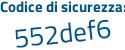 Il Codice di sicurezza è fade642 il tutto attaccato senza spazi