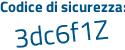 Il Codice di sicurezza è 5f3 continua con 25b7 il tutto attaccato senza spazi