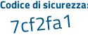 Il Codice di sicurezza è dcZ continua con 2a54 il tutto attaccato senza spazi