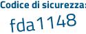Il Codice di sicurezza è c34 continua con 7152 il tutto attaccato senza spazi