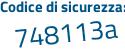 Il Codice di sicurezza è 6ae8 continua con 82b il tutto attaccato senza spazi