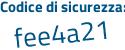 Il Codice di sicurezza è c23ea continua con 9d il tutto attaccato senza spazi