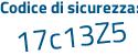 Il Codice di sicurezza è 3b28e poi d7 il tutto attaccato senza spazi