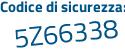 Il Codice di sicurezza è 2 segue f2d913 il tutto attaccato senza spazi