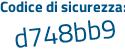 Il Codice di sicurezza è b97 segue 1ce3 il tutto attaccato senza spazi