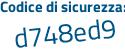 Il Codice di sicurezza è d continua con ca2bac il tutto attaccato senza spazi