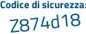 Il Codice di sicurezza è b continua con ad3f8a il tutto attaccato senza spazi