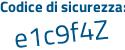 Il Codice di sicurezza è 91262 segue b1 il tutto attaccato senza spazi