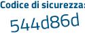 Il Codice di sicurezza è 9 segue b73328 il tutto attaccato senza spazi