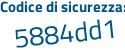 Il Codice di sicurezza è b1Z4575 il tutto attaccato senza spazi