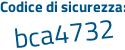 Il Codice di sicurezza è 2d5 continua con eeea il tutto attaccato senza spazi