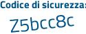 Il Codice di sicurezza è 8f continua con eb961 il tutto attaccato senza spazi