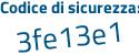 Il Codice di sicurezza è cZ899c2 il tutto attaccato senza spazi