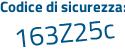 Il Codice di sicurezza è 75 poi 975ec il tutto attaccato senza spazi