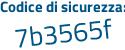 Il Codice di sicurezza è 41 continua con 4b282 il tutto attaccato senza spazi
