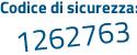 Il Codice di sicurezza è 8ebe segue 1fa il tutto attaccato senza spazi