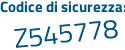 Il Codice di sicurezza è c2 poi 61c74 il tutto attaccato senza spazi