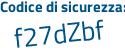 Il Codice di sicurezza è 2 continua con fc6d5e il tutto attaccato senza spazi