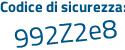 Il Codice di sicurezza è dece6 continua con a4 il tutto attaccato senza spazi