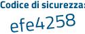 Il Codice di sicurezza è ae4Z2b4 il tutto attaccato senza spazi