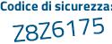 Il Codice di sicurezza è 19f3 segue 2a4 il tutto attaccato senza spazi