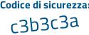 Il Codice di sicurezza è 31b7Z21 il tutto attaccato senza spazi