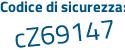 Il Codice di sicurezza è 2 segue 9a45ff il tutto attaccato senza spazi
