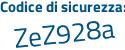 Il Codice di sicurezza è adf poi e83f il tutto attaccato senza spazi