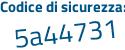 Il Codice di sicurezza è d2 segue 252Z4 il tutto attaccato senza spazi