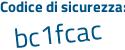 Il Codice di sicurezza è c segue acec2Z il tutto attaccato senza spazi