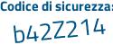Il Codice di sicurezza è ec58 segue 5e3 il tutto attaccato senza spazi