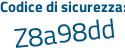 Il Codice di sicurezza è b3ce segue f61 il tutto attaccato senza spazi
