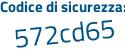 Il Codice di sicurezza è d53Z1 segue eb il tutto attaccato senza spazi