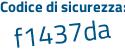 Il Codice di sicurezza è 41Z84 poi 2d il tutto attaccato senza spazi